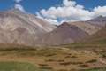 Sicht vom Aconcagua zurück ins Tal